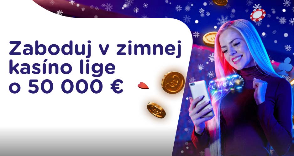 Zaboduj v zimnej kasíno lige o 50 000 €